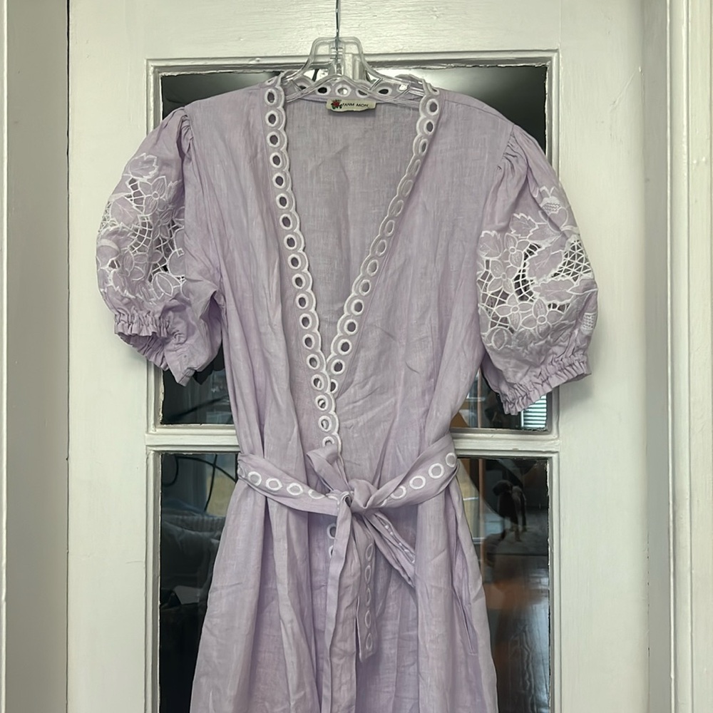 Fanm Mon Linen Wrap dress